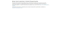 Desktop Screenshot of brainandlearning.org